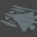 Mô hình mô phỏng máy bay chiến đấu SU-57 Felon - Thumbnail 3