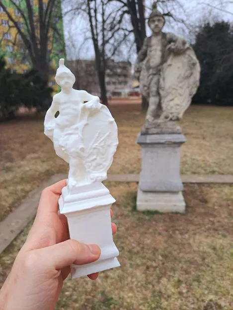 Tượng thần Mars phong cách Baroque muộn từ năm 1789 - Image 1