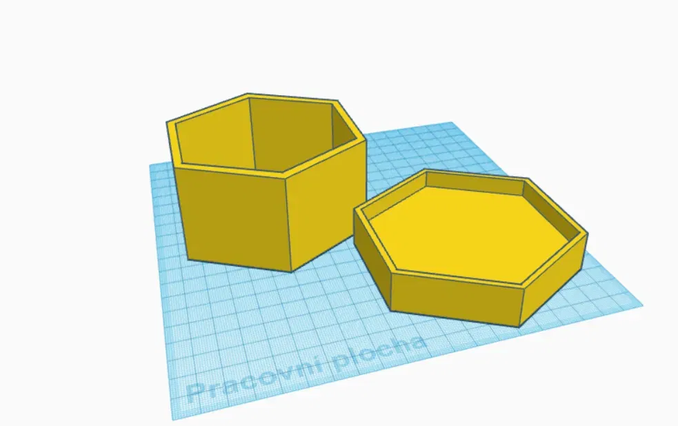 Hộp hình lục giác trang trí cho không gian sống - Image 1