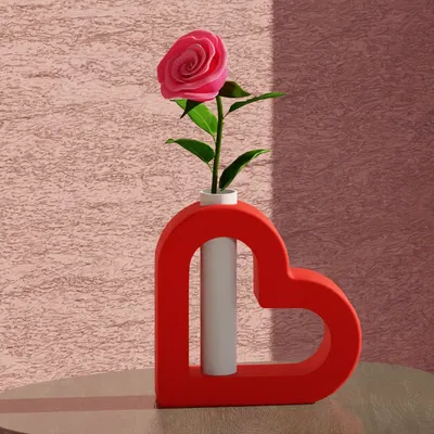 Bình hoa trái tim - Đồ trang trí nhà cửa