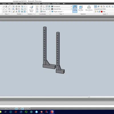 Giá đỡ thân xe Tamiya TT-01 cao 70mm