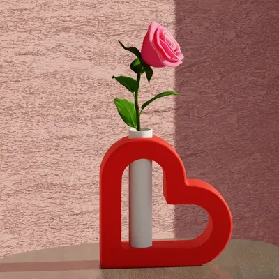 Bình hoa trái tim - Đồ trang trí nhà cửa