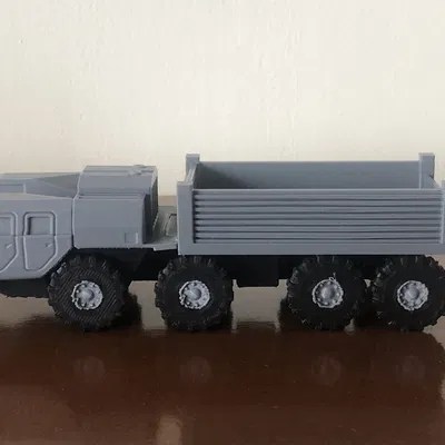 Xe tải quân sự MAZ 7310/MAZ 543 in màu tỷ lệ 1:72, 1:35