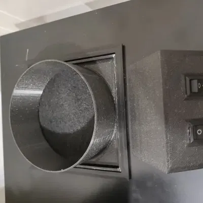 Hệ thống thông gió cho hộp ikea Lack với bộ lọc carbon