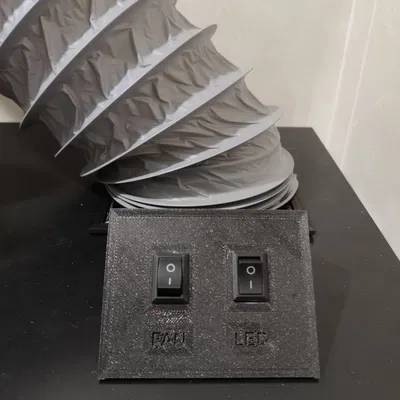 Hệ thống thông gió cho hộp ikea Lack với bộ lọc carbon