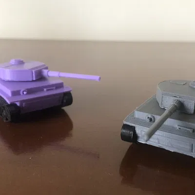 Xe tăng hổ dễ thương in 3D cho trẻ em