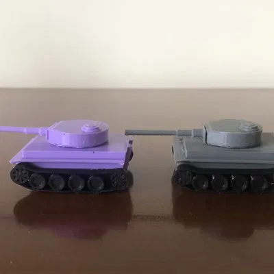 Xe tăng hổ dễ thương in 3D cho trẻ em