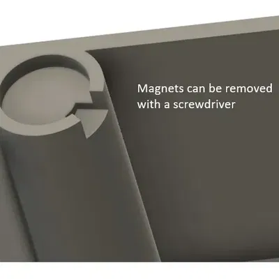 Hộp có bản lề điều chỉnh với ngăn chia và khóa từ tính