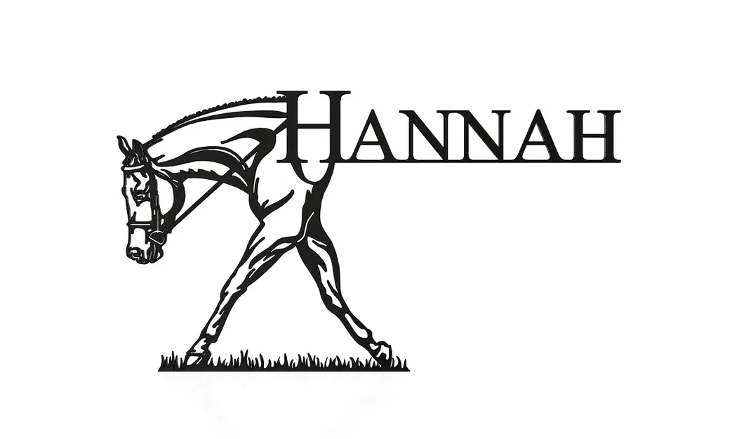 Ngựa Hannah đi trên cỏ - Image 1