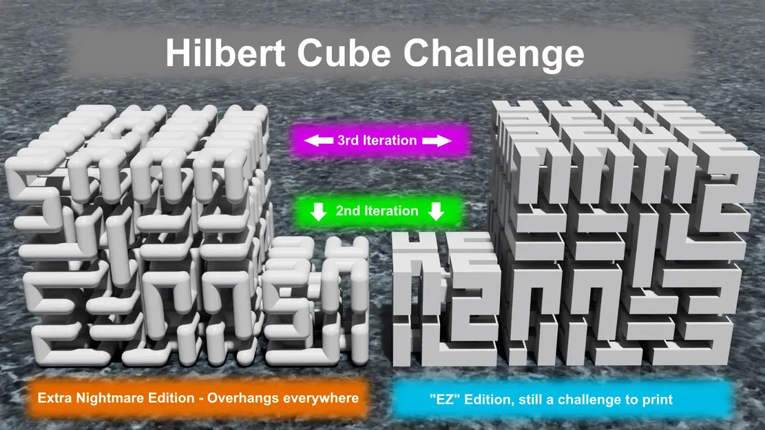 Thử thách loại bỏ hỗ trợ cho mô hình đường cong Hilbert 3D - Image 1