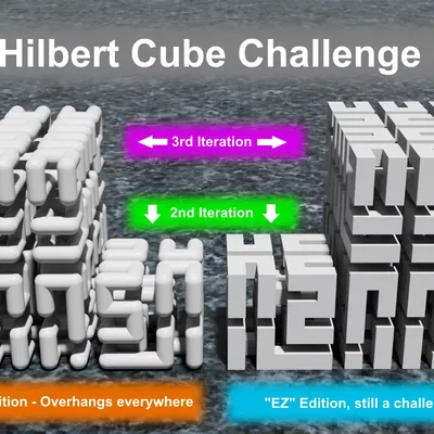 Thử thách loại bỏ hỗ trợ cho mô hình đường cong Hilbert 3D