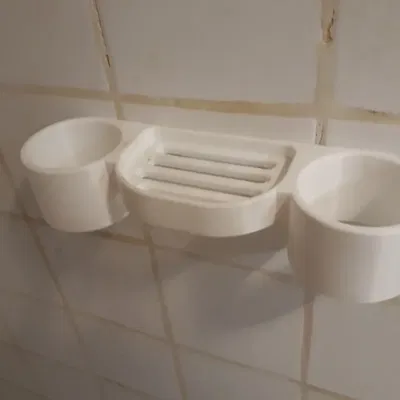 Giá đỡ dầu gội và xà phòng treo tường