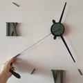 Đồng hồ treo tường lớn với số La Mã và hướng dẫn căn ch... - Thumbnail 3