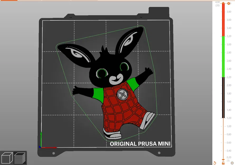 Mô hình thỏ Bing thiết kế 2D cho in ấn - Image 2