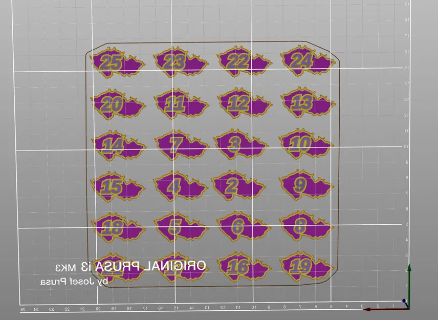 Biển số hình dạng Cộng hòa Séc từ 1-25 cho tốt nghiệp địa... - Image 2