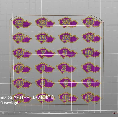 Biển số hình dạng Cộng hòa Séc từ 1-25 cho tốt nghiệp địa...