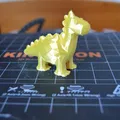 Khủng long stegosaurus phong cách low poly - Thumbnail 1