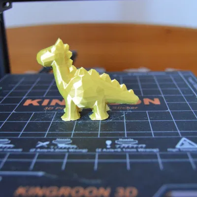 Khủng long stegosaurus phong cách low poly