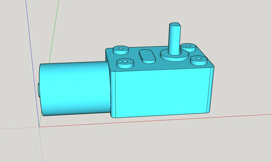 Mô hình motor reductor DC 12V kích thước 8 x 5 x 3 cm - Image 3