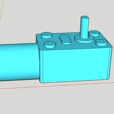 Mô hình motor reductor DC 12V kích thước 8 x 5 x 3 cm