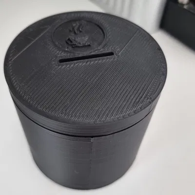 Hộp đựng tiền tip cho cà phê với nắp nam châm