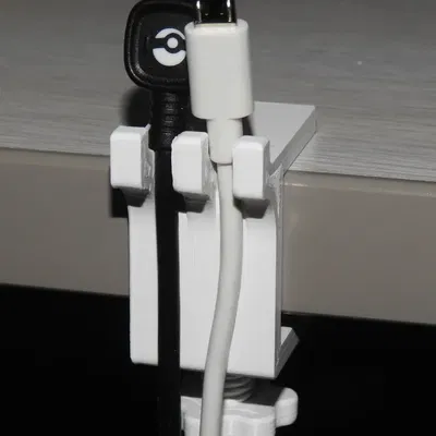 Giá đỡ cáp USB gắn bàn làm việc 2 cổng