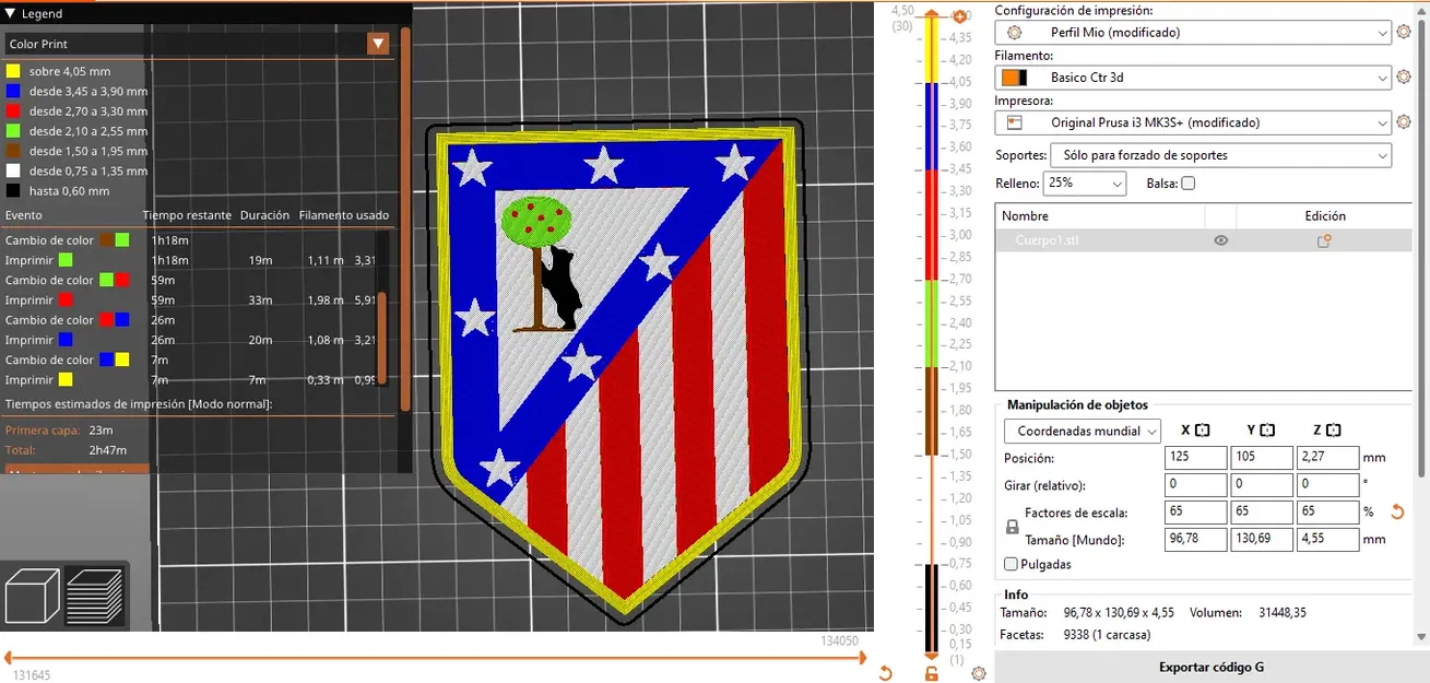 Biểu tượng câu lạc bộ Atlético de Madrid với thiết kế màu s... - Image 1
