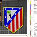 Biểu tượng câu lạc bộ Atlético de Madrid với thiết kế màu s... - Thumbnail 1
