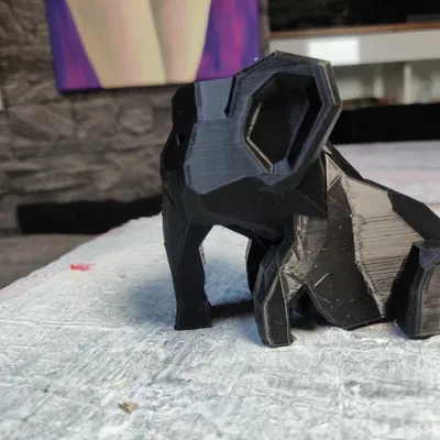 Voi con với cái đầu to khổng lồ