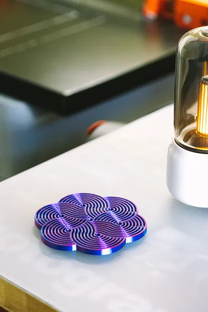 Đế ly Truchet với họa tiết tinh tế cho bàn ăn - Image 2