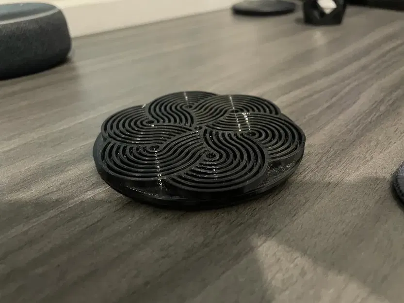 Đế lót ly Truchet với nền tròn 100mm - Image 1