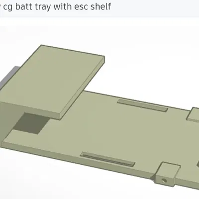 Khay pin scx24 low cg với giá đỡ esc cho động cơ furitek