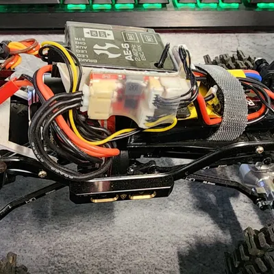 Khay pin scx24 low cg với giá đỡ esc cho động cơ furitek