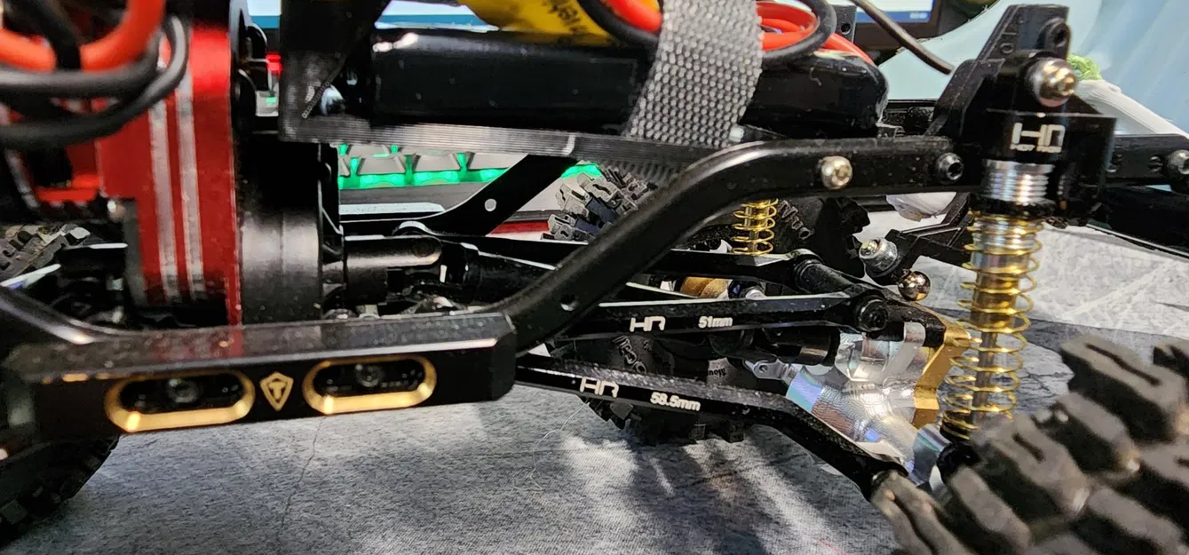 Khay pin scx24 low cg với giá đỡ esc cho động cơ furitek - Image 4