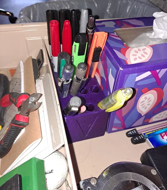 Giá đỡ bút và dụng cụ trong ngăn kéo bàn - Image 1