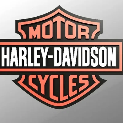 Biểu tượng Harley Davidson 9" với chữ nổi và móc treo
