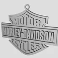 Biểu tượng Harley Davidson 9" với chữ nổi và móc treo - Thumbnail 5