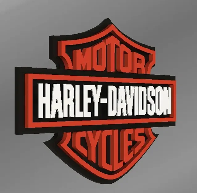 Biểu tượng Harley Davidson 9" với chữ nổi và móc treo - Image 7