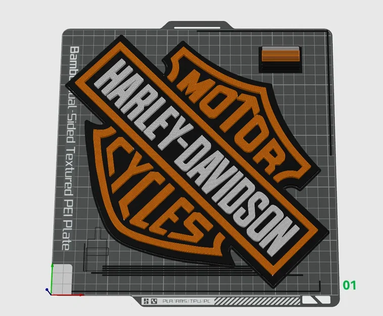 Biểu tượng Harley Davidson treo tường nhiều màu sắc - Image 2