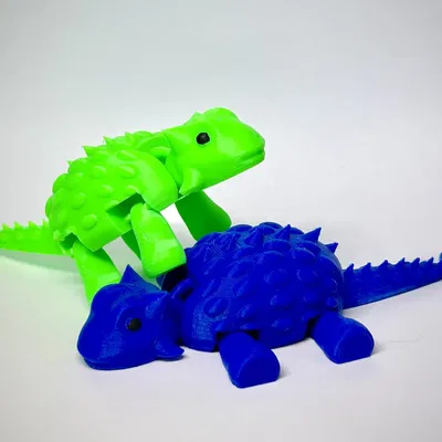 Khủng long Ankylosaurus linh hoạt in tại chỗ