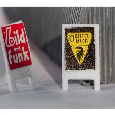 Bảng quảng cáo H0 - Werbeständer dễ in