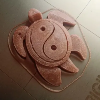 Mặt dây chuyền rùa Ying Yang độc đáo