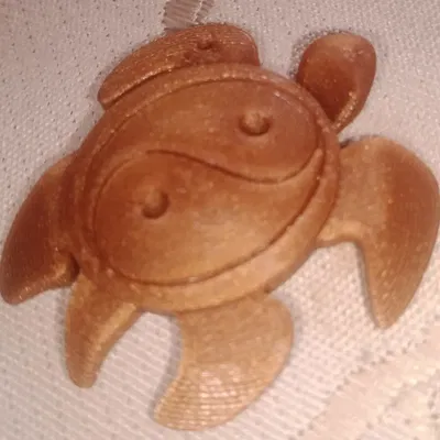 Mặt dây chuyền rùa Ying Yang độc đáo