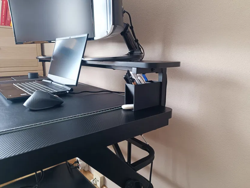 Giá đỡ bút đơn giản để dưới bàn làm việc - Image 6