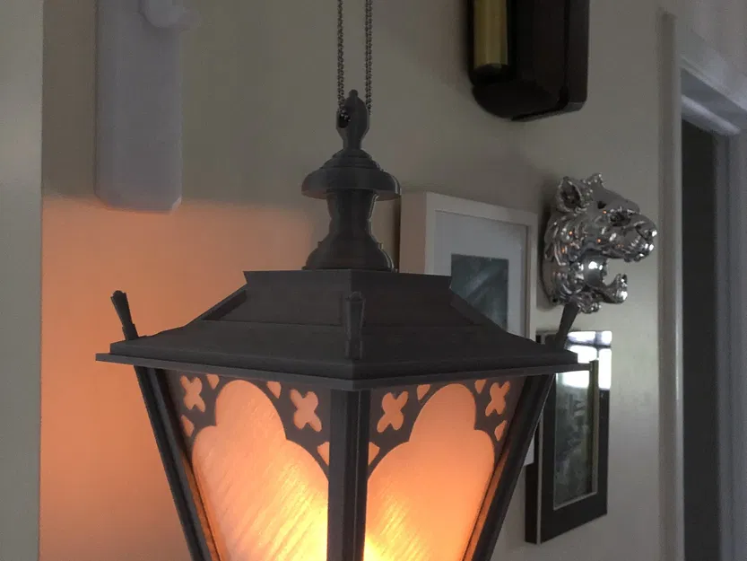 Đèn lồng treo cổ điển với nến điện - Image 2