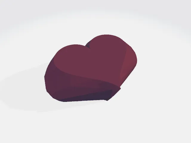 Giá đỡ hình trái tim phong cách Low Poly - Image 1