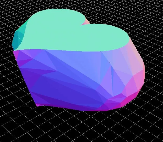 Giá đỡ hình trái tim phong cách Low Poly - Image 2