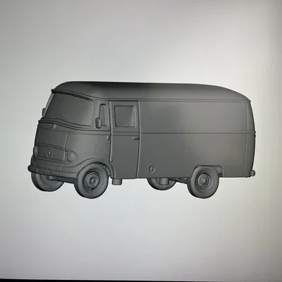 Mô hình xe Mercedes Benz L319 được quét 3D