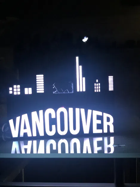 Đèn LED hình ảnh đường chân trời Vancouver - Image 1