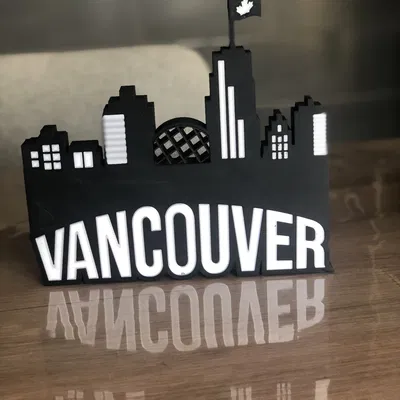 Đèn LED hình ảnh đường chân trời Vancouver